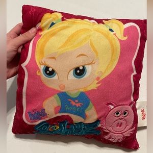 Rare Vintage Bratz Babyz Pillow Angel Pig Pink Petz Lil